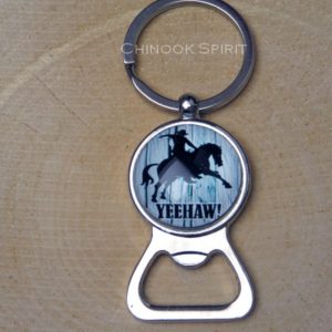 Porte cle decapsuleur cowboy Yeehaw chinook spirit 4415