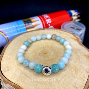 Bracelet enfant pierres naturelles amazonite Chinook Spirit 4842
