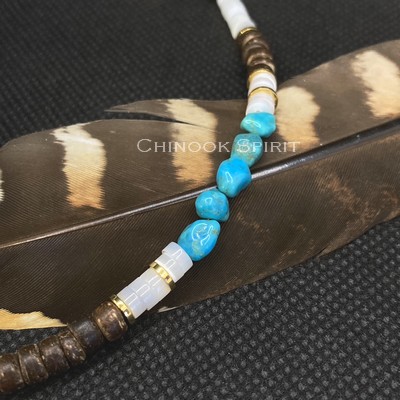 Bracelet Turquoise et nacre fermoir Chinook Spirit 7299